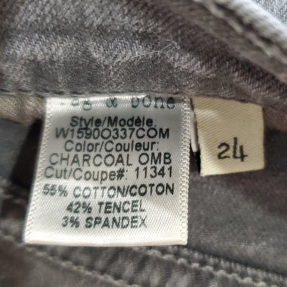 Rag & Bone Women The Dre Gray Washed Jeans - Picture 3 of 6